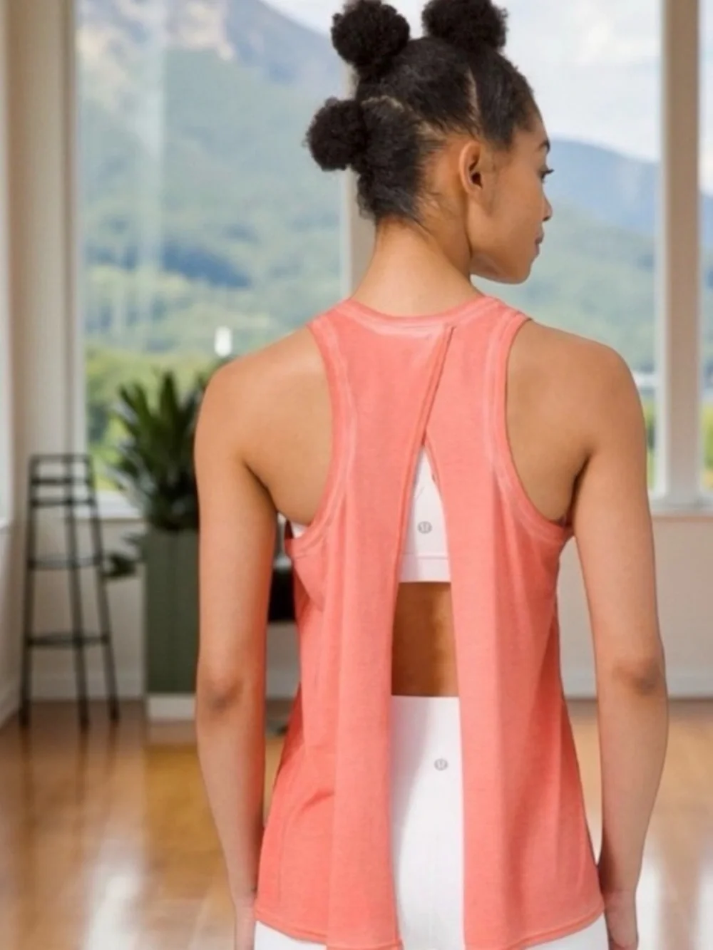Lululemon All Tied Up Rustic Coral Tank Size 2